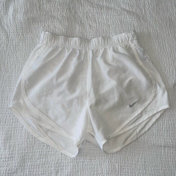 White Nike Running Shorts - Picture 1 of 4